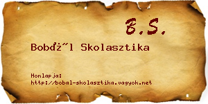 Bobál Skolasztika névjegykártya